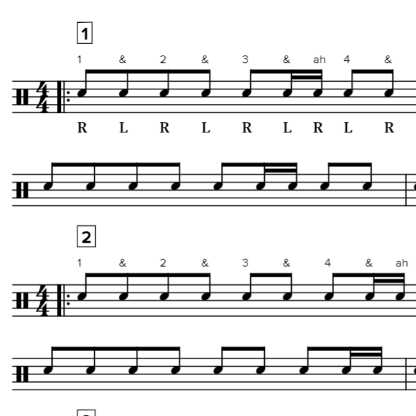 6. Eighths Beamed with Sixteenths (A)