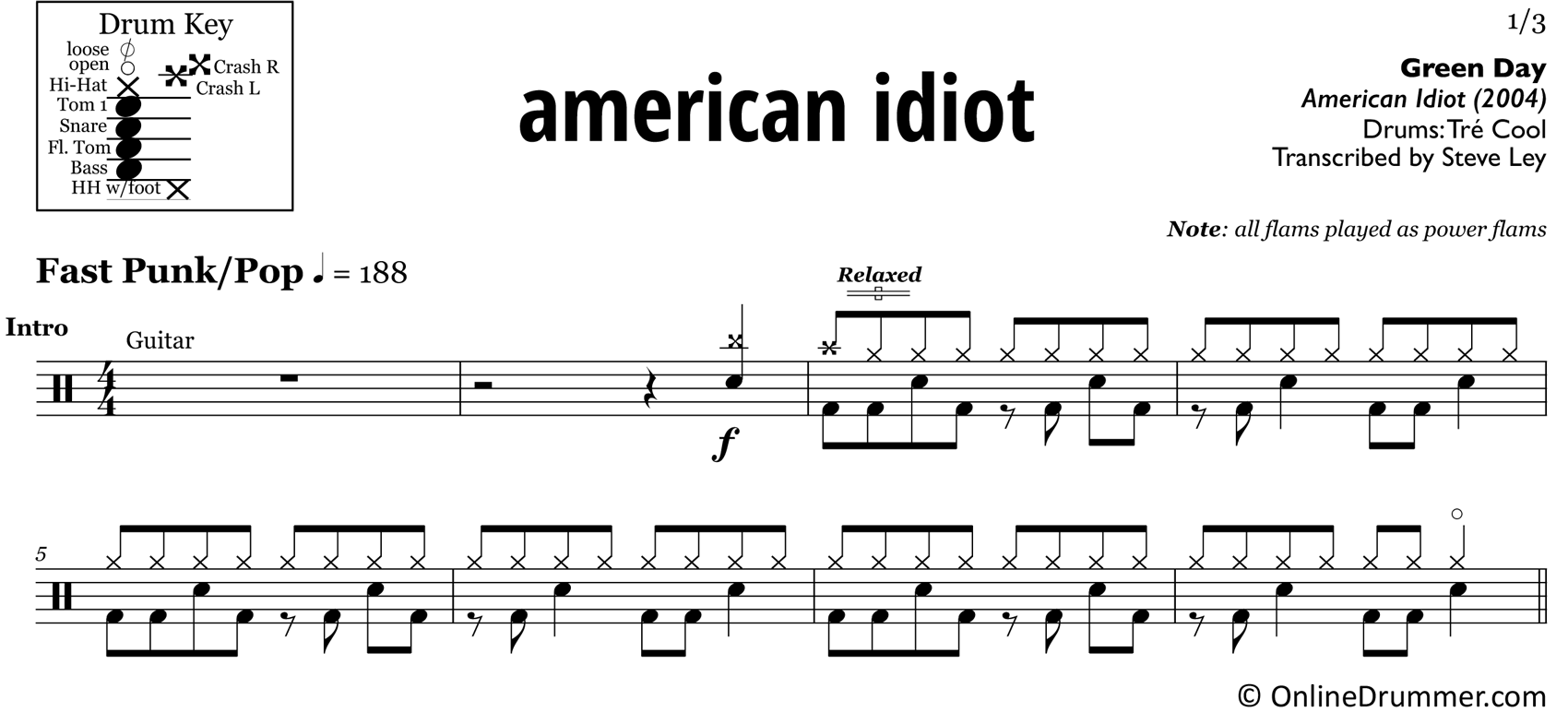 Green Day - American Idiot - Drumless (Sem Bateria / No Drum) 