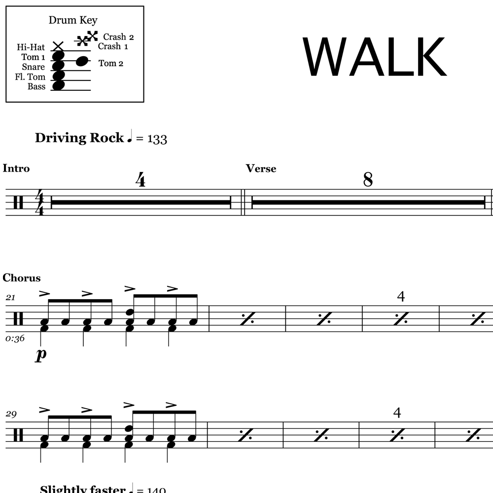 Walk – Foo Fighters Sheet music for Piano, Vocals (Piano-Voice)